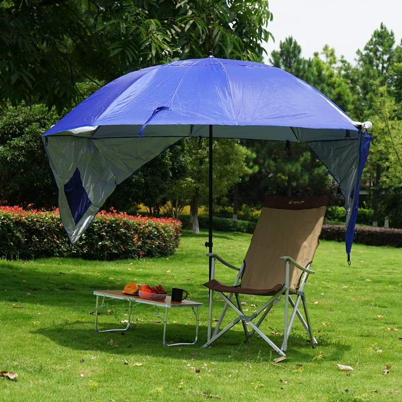 Outdoor Patio Beach Camping  Pop up Beach fishing umbrella with window tent