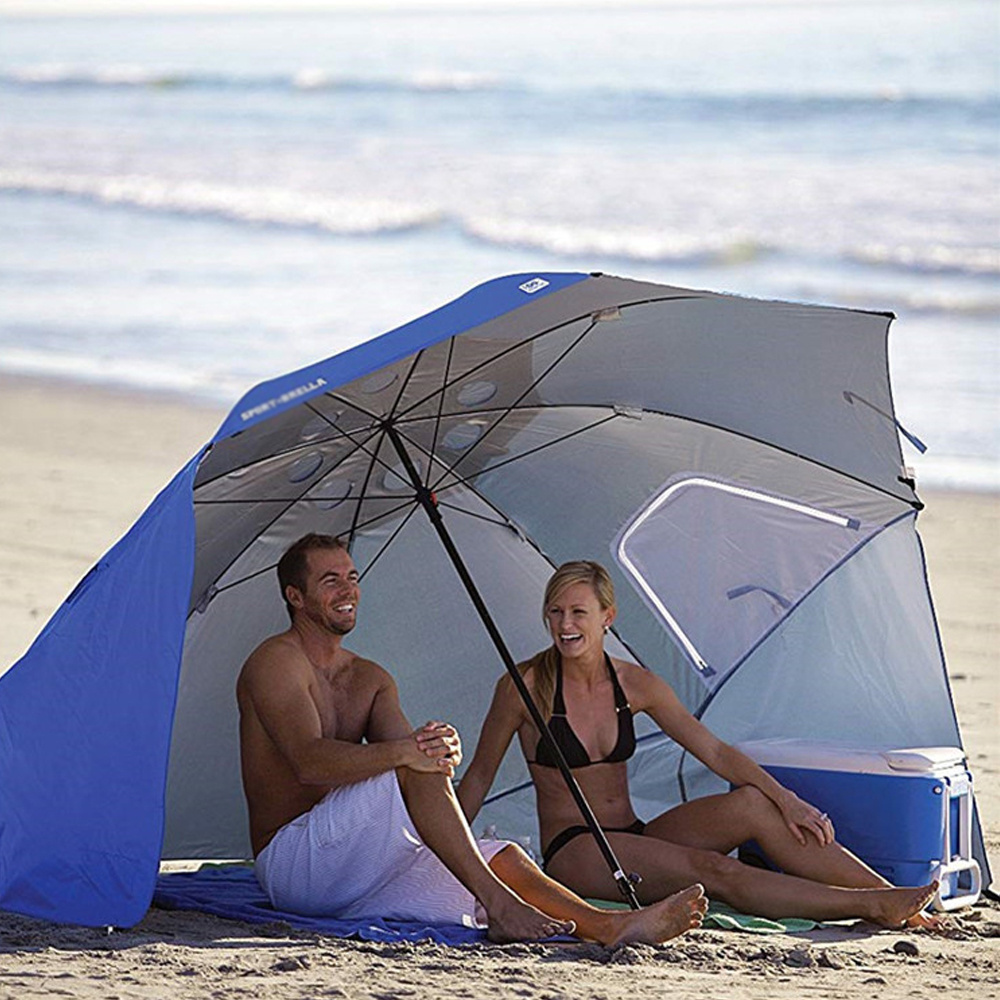 Outdoor Patio Beach Camping  Pop up Beach fishing umbrella with window tent