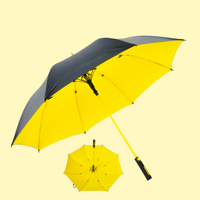 High quality promotion auto open windproof custom logo printed large oversize uv coating blunt straight golf umbrella