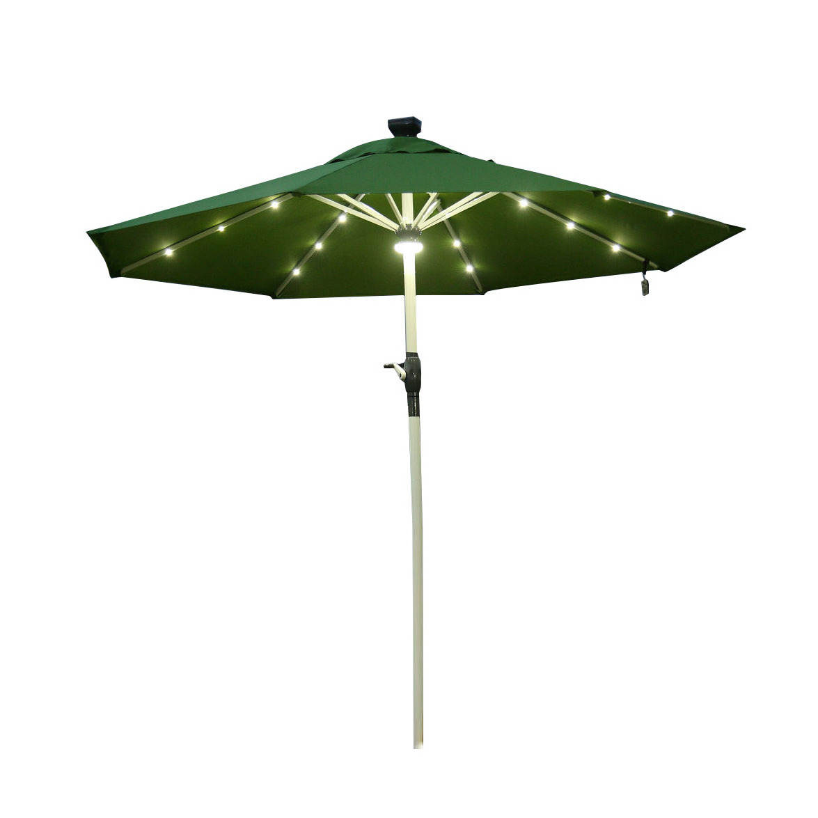 Remote Control Polyester Fabric Outdoor Led Light Garden Patio Umbrellas For sales