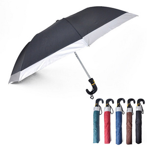 Custom Automatic Opening Folding Umbrella Light Contemporary Design with Logo for Sun and Rain for Business Gifts