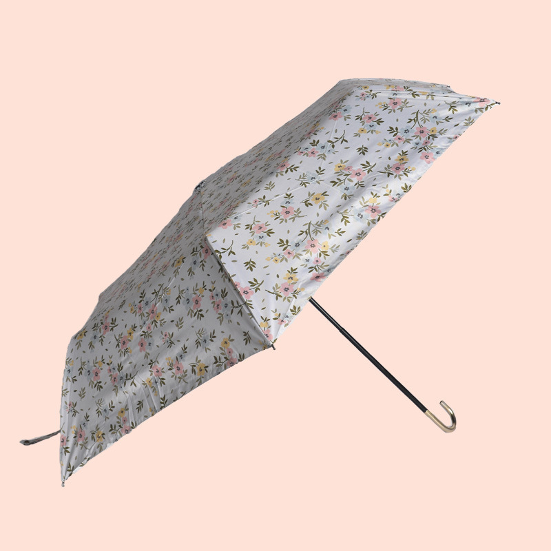 Women's fashion small floral umbrella fresh sunny and rainy dual-use anti-ultraviolet sunshade sunscreen umbrella