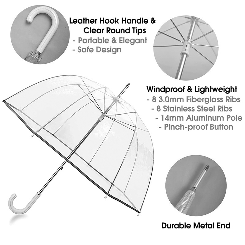 Custom high quantity flash colorful  transparent umbrella clear umbrella