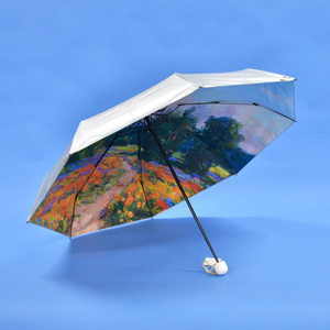 custom art printing  folding rain travel mini folding umbrella