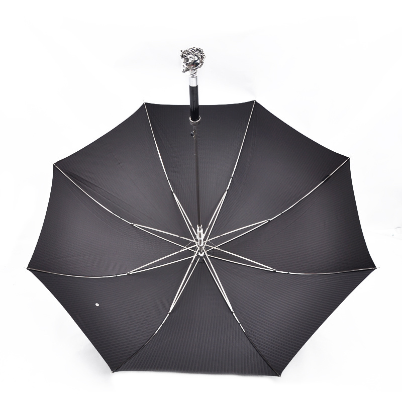 Hot Sale Auto Open Jacquard Folding Pantone Color Customized Designs Customized Available Mens Luxury Straight Golf Umbrella