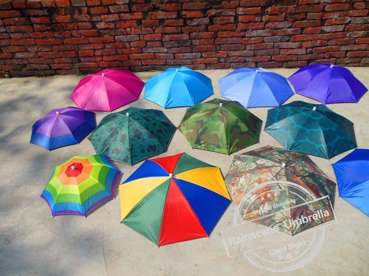 Mini Paraguas Parapluie Sombrillas Fishing Small Sun Hat Head Umbrella