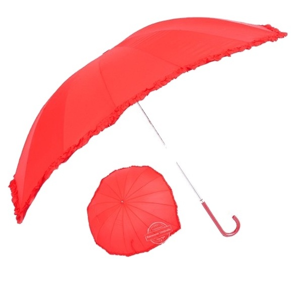 High quality fancy wedding craft umbrella/wholesale red decorative bridal wedding umbrella