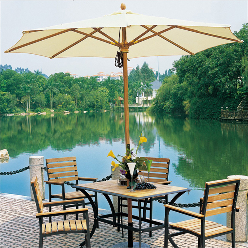 chinese manufacturer wooden beach  patio cafe garden swimming pool outdoor restaurant  umbrella