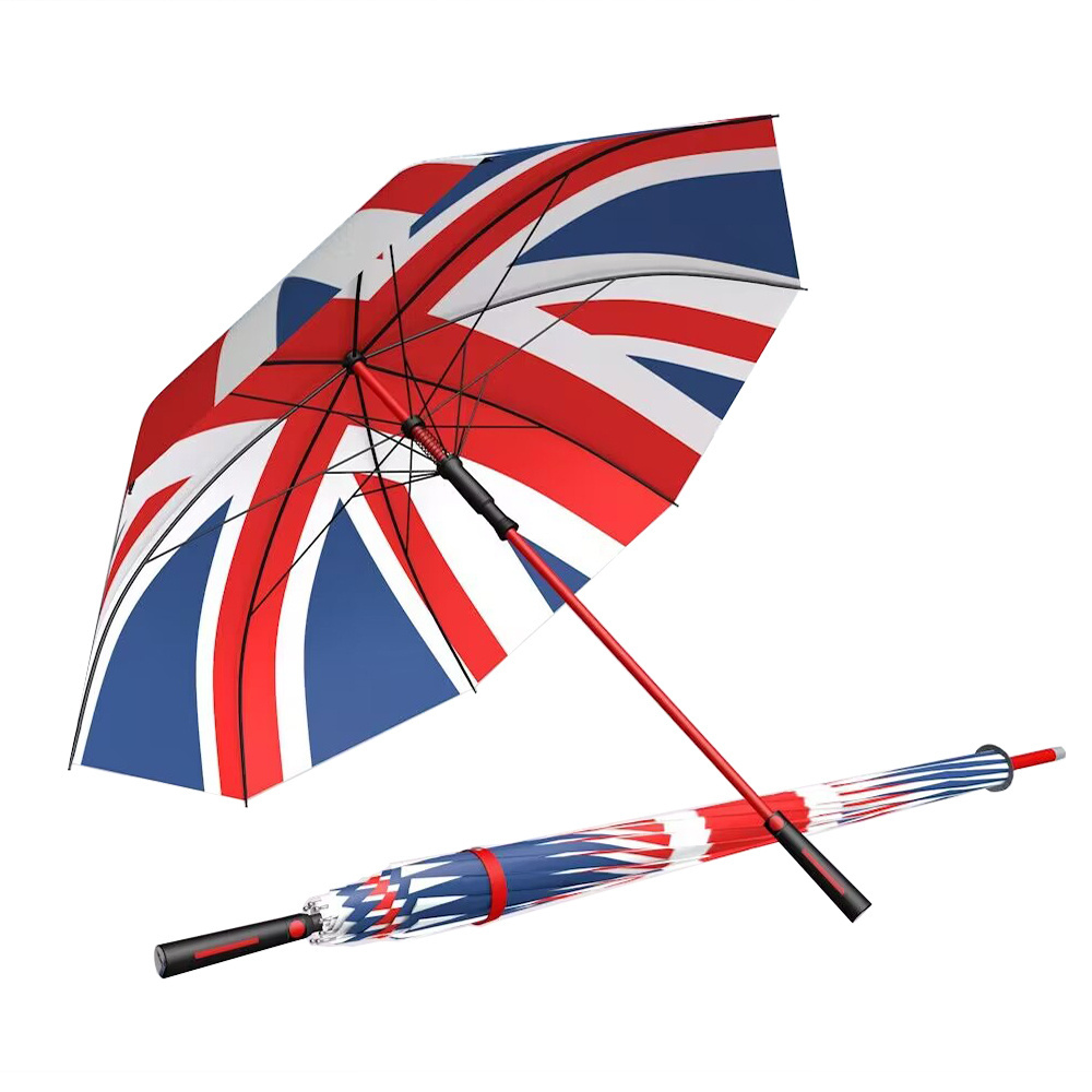 China Factory Custom New Model UV Big Large Windproof Rain Parapluies  Gift Golf Umbrella With Logo Printing For Promotion