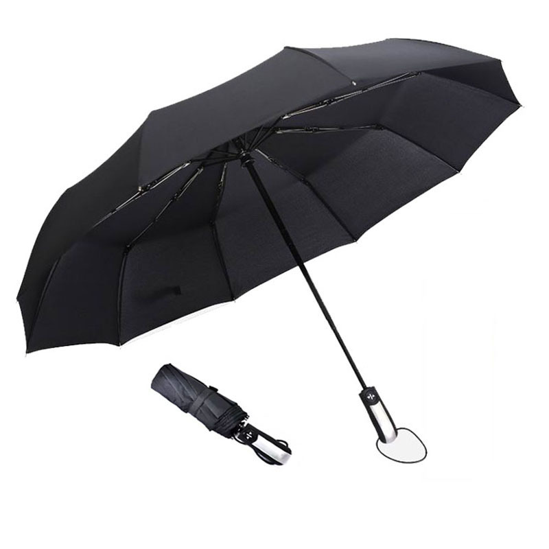 Factory Wholesale Custom Logo Travel Umbrella Pantone Color Customized Designs Metal Frame Windproof Automatic Folding Umbrellas