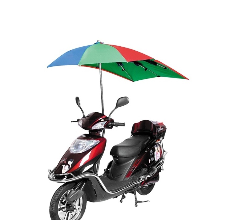 Electric bike umbrella waterproof windproof sun shade motorcycle umbrella for rain