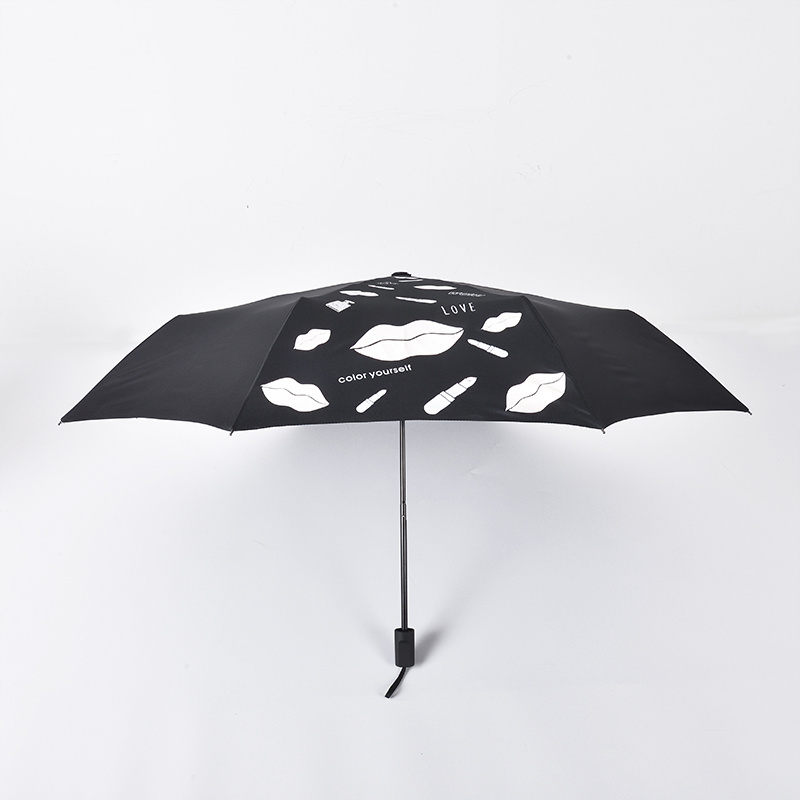 Custom Made Umbrellas Photo Water 3 Fold colour Changing Umbrella