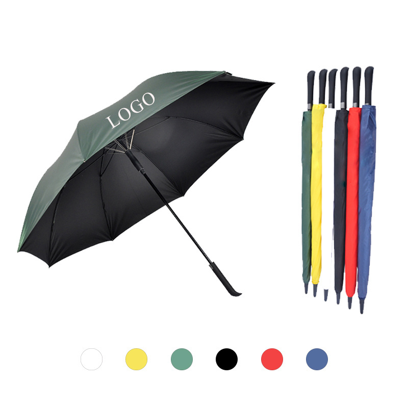 New Design Luxury Handle Promotional advertising  custom logo large Windproof man personalise golf umbrella