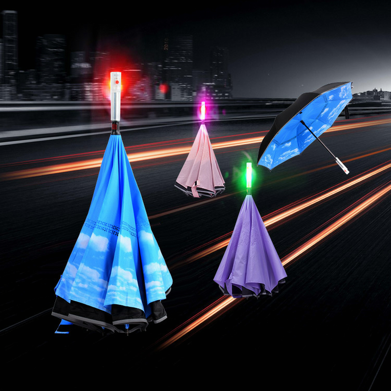 Umbrella Reversible windproof reflective Led Umbrella