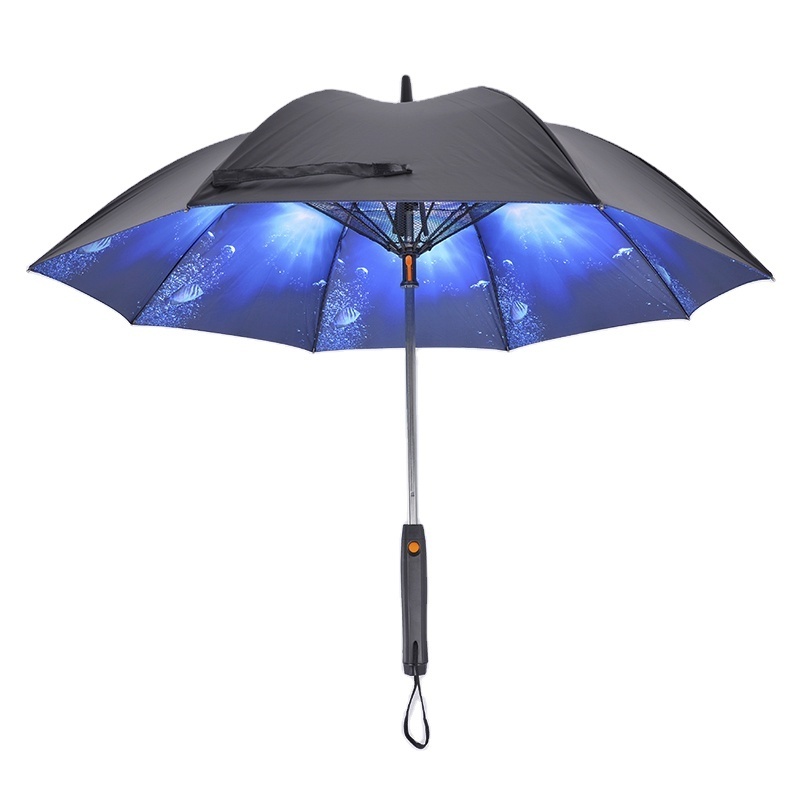 summer cooling usb battery charge umbrella with fan and water spray