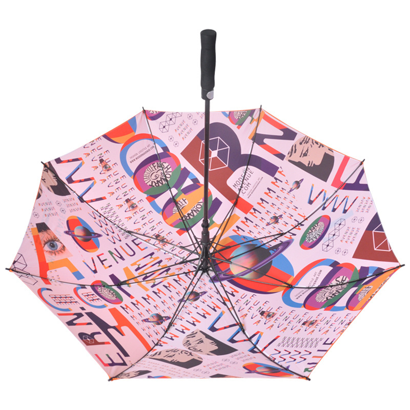 Promotional large size Regenschirm Parapluie De high quality unique advertising whole body full straight Golf Umbrella