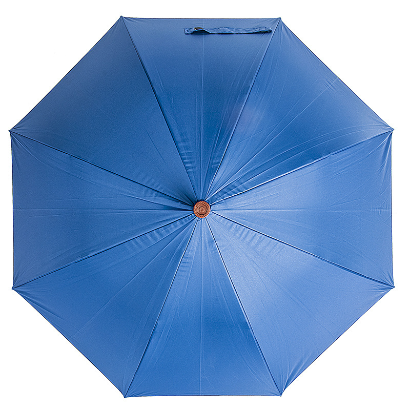 Factory Wholesale Multi-function Unique Walking Stick Umbrella Sunny and Rainy Automatic Pantone Color Wood Hanldle Umbrella