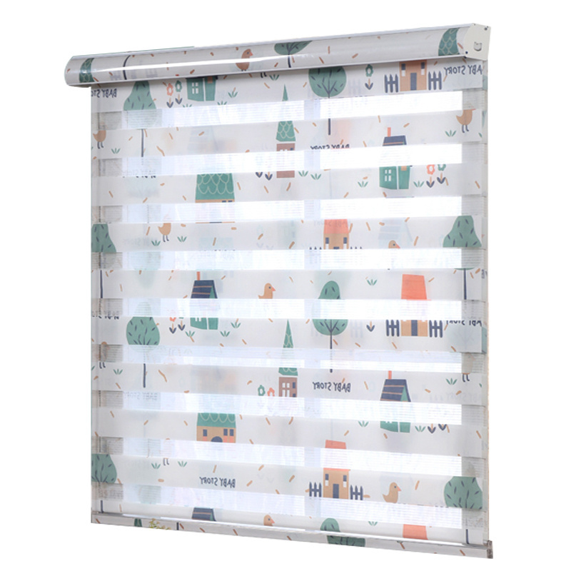 Customized printed window korea zebra blinds