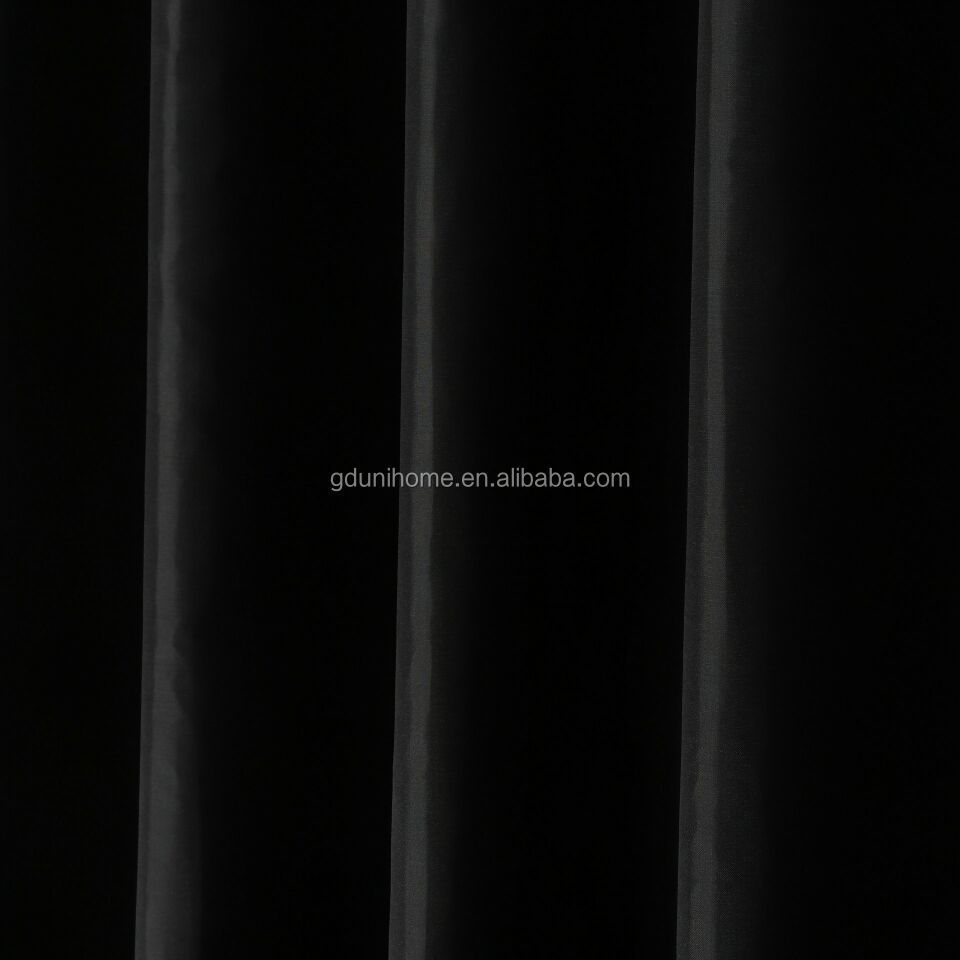 Eco-Friendly custom made black shower curtain