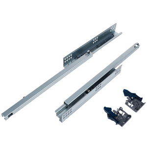 Foshan Factory Single Extension 2-fold Soft Closing Undermount Slide / Concealed Slide with Handle