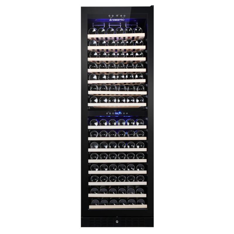 Vinopro 428L low glass 164 bottles electric wine cellar refrigerator cooler fridge with lock