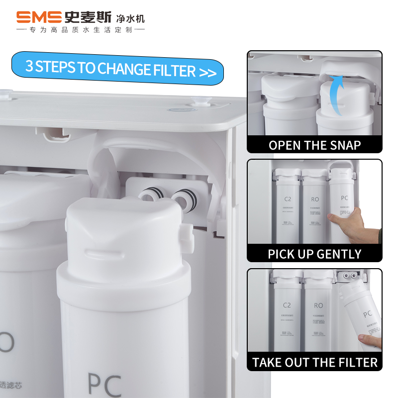 75GDP Auto Flush RO Water Purifier water filter machine water filtration system