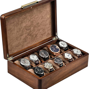 Jewelry Watch Box Luxury Women 10 slots Wood Watch Storage Box