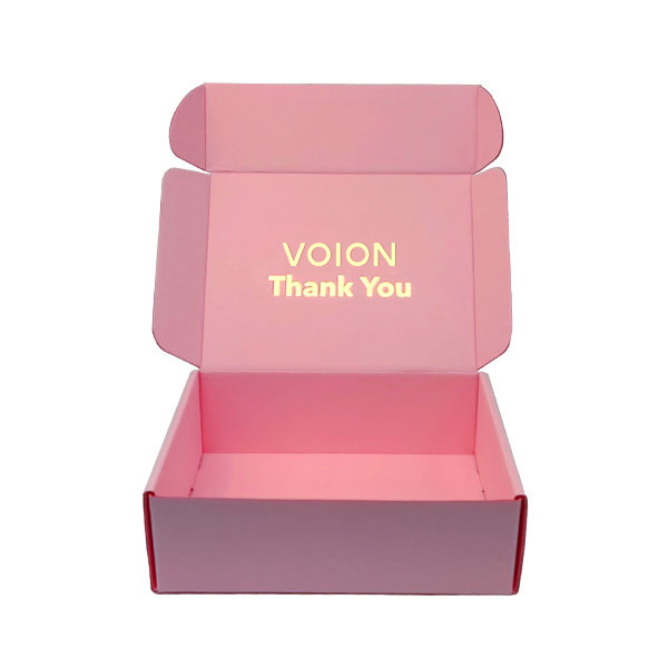 Luxury Packaging Cajas Cosmetic Corrugated Mailer Boxes Custom Logo Printed Durable Gift  Package Pink Mailer Shipping Boxes