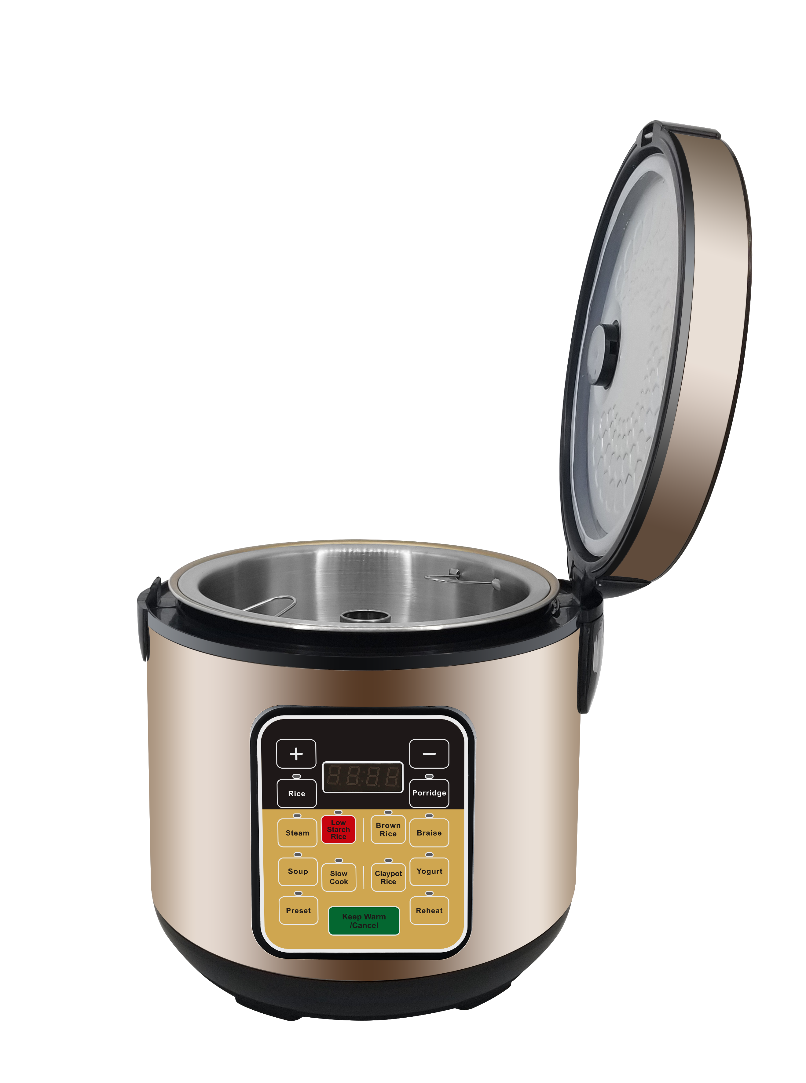 Non Stick Cooking Bowl Stainless Steel Low Sugar Inner Pot 5L Low Carbo Electric Rice Cooker