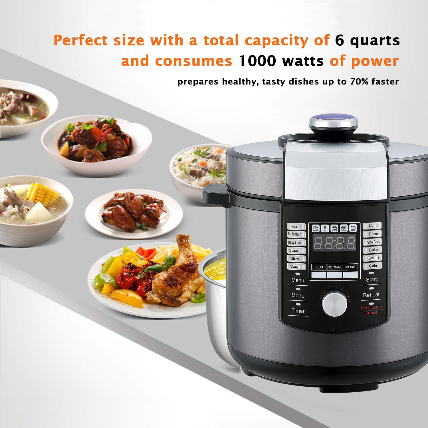 Smart Digital Pressure Electric Cooker Home Appliance Aluminum Inner Pot