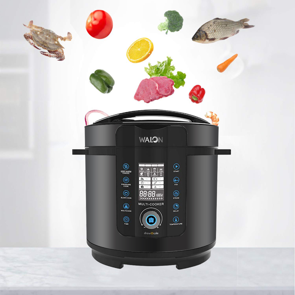 110V 6 Qt Instant Stainless Steel Inner Pot Electric Pressure Cooker Multipot Cooker