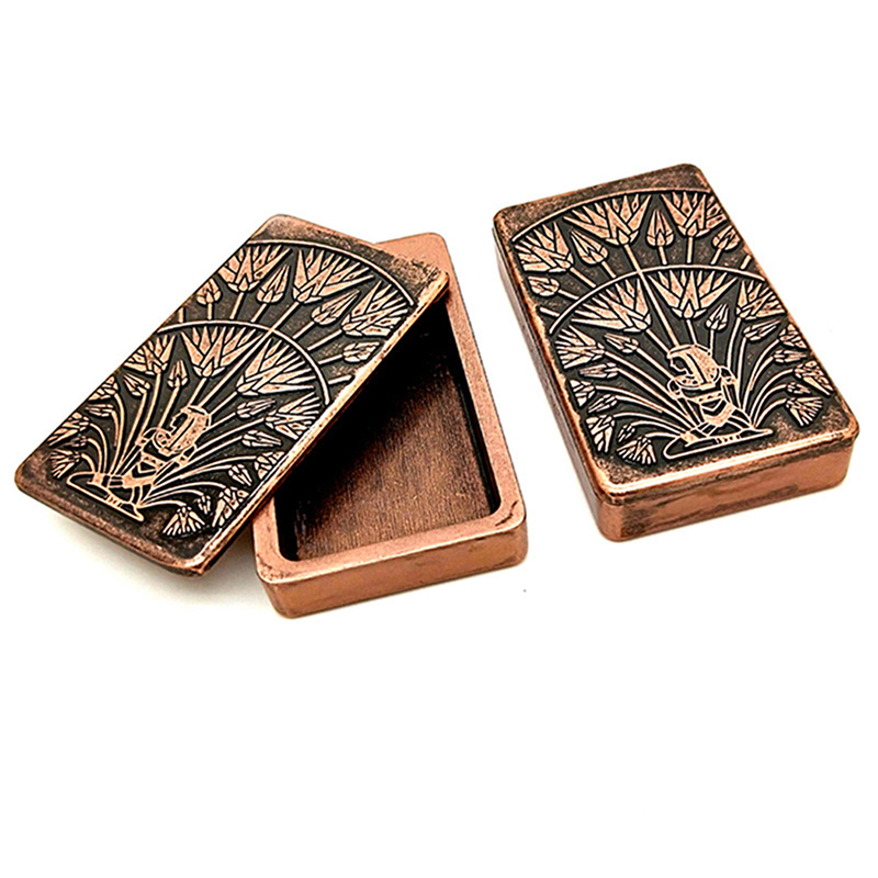 Magnetic Refill Metal Cigarette Case with Lighter