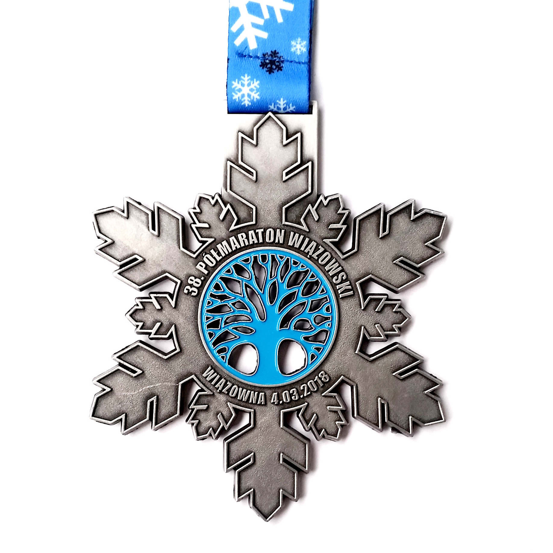 Custom Design Snowflake Medals