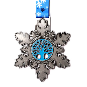 Custom Design Snowflake Medals