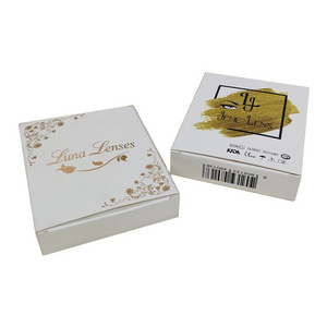 custom soft cosmetic lens paper box, blister paper packaging, vial boxes