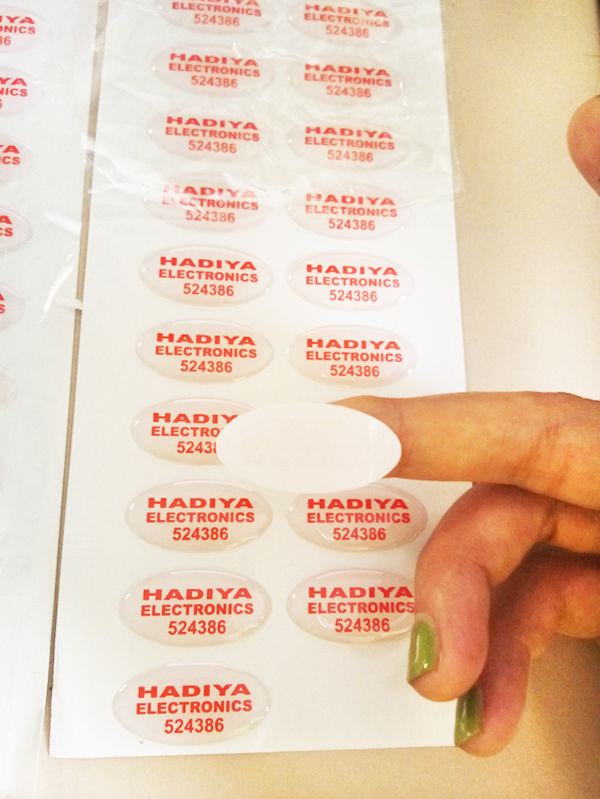 New arrival custom logo epoxy resin clear 3D dome sticker polyurethane dome label