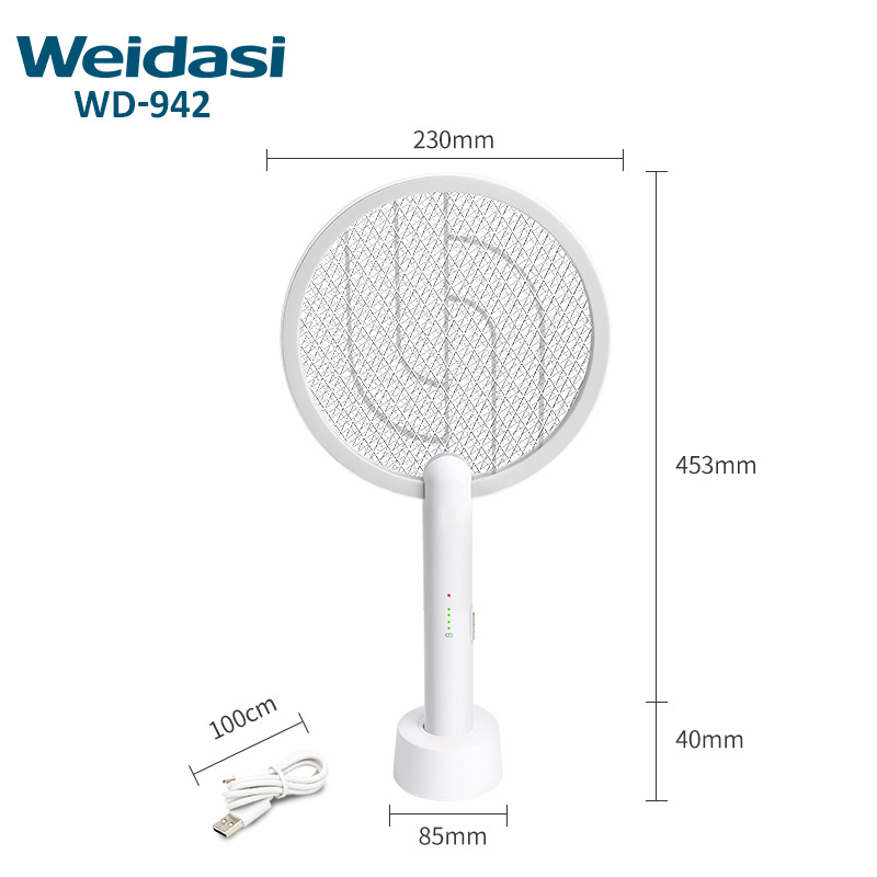 Mosquito bat racket insect killer rechargeable electronic zapper hand held mosquito swatter light indoor