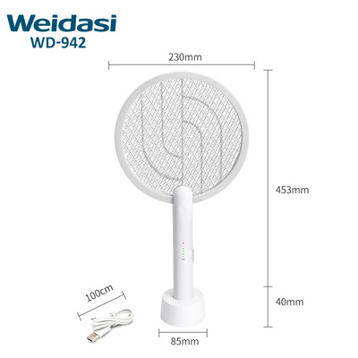 Mosquito bat racket insect killer rechargeable electronic zapper hand held mosquito swatter light indoor