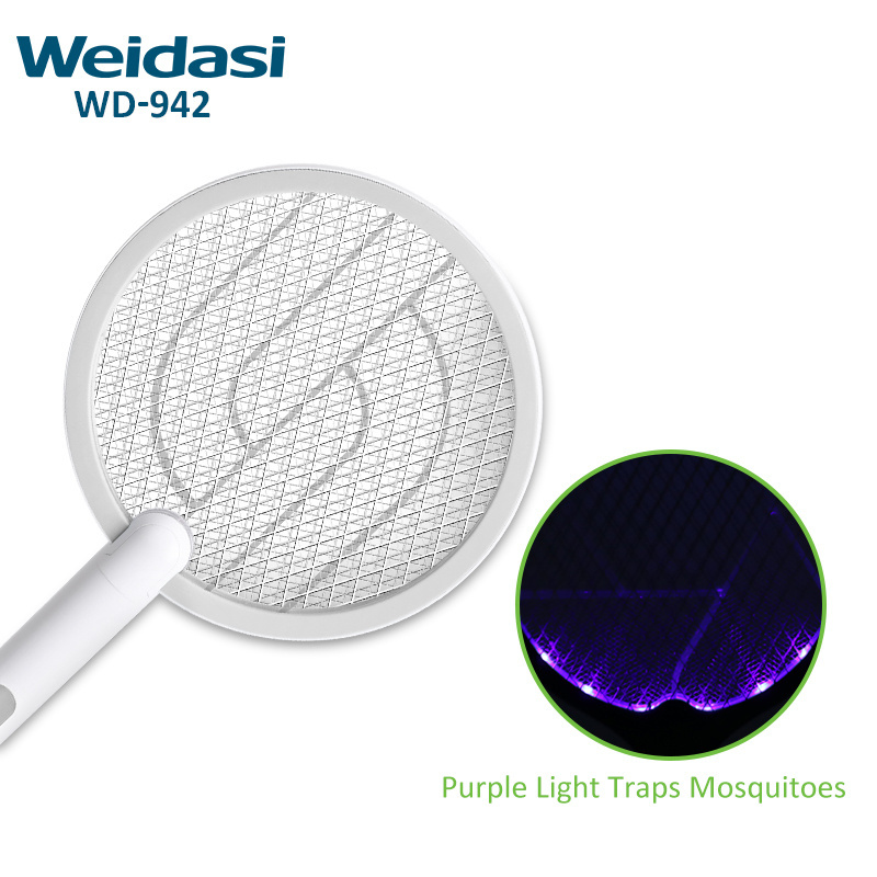 Mosquito bat racket insect killer rechargeable electronic zapper hand held mosquito swatter light indoor