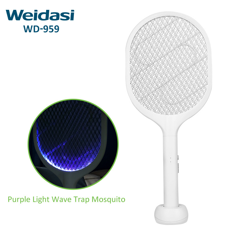 USB electric pest control uv mosquito killer lamp rechargeable fly swatter Racket mosquito zapper bat