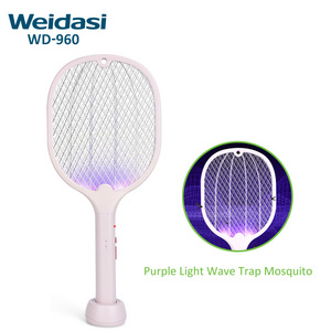 USB electric pest control uv mosquito killer lamp rechargeable fly swatter Racket mosquito zapper bat