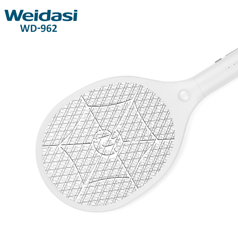 Weidasi pest control rechargeable bat stand shocker mosquito electric fly swatter racket with lithium battery