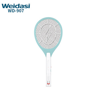 Weidasi Market Three layers rechargeable battery for mosquito swatter bat fly killing mosquito electronic racket