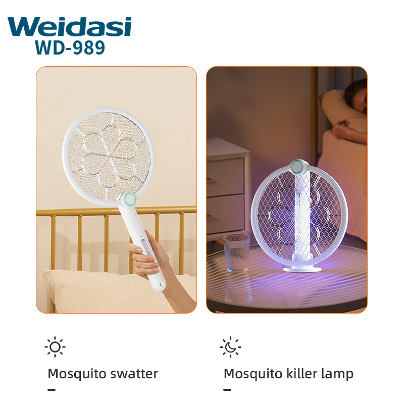 Guangdong wholesale fly swatter new indoor household electric mosquito zapper for customized bug racket