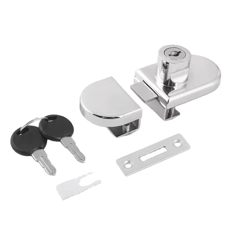 Lock for glass display cabinet Glass door cabinet lock Keyed glass cabinet lock