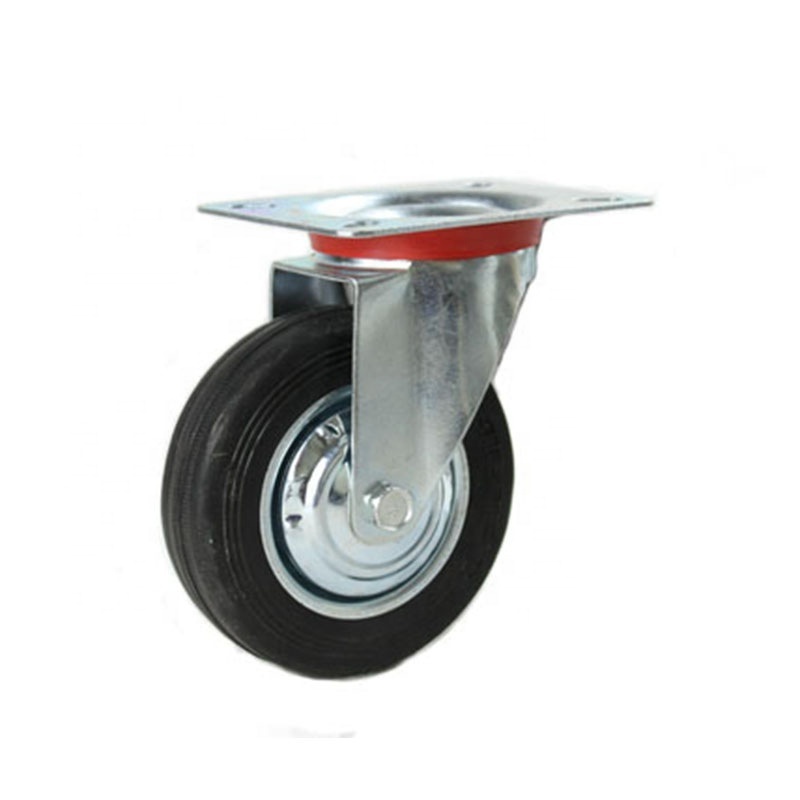 Black Rubber Wheel Swivel Heavy-duty casters Replacement casters Ball casters