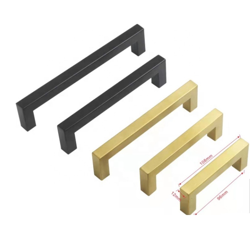 Handle Furniture Cabinet Pull Handles Drawer Pulls Square T Bar Brushed Nickel Kitchen Cupboard Handles