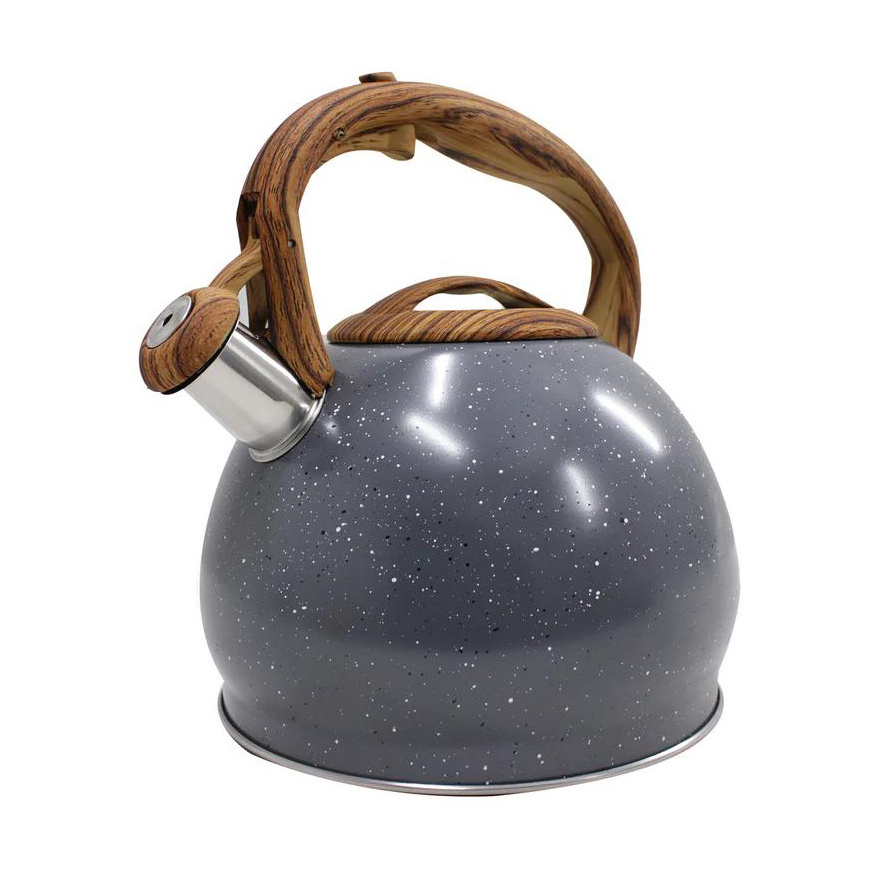 Gas stove stainless steel  grey whistling kettle kitchenware gray metal tea kettle