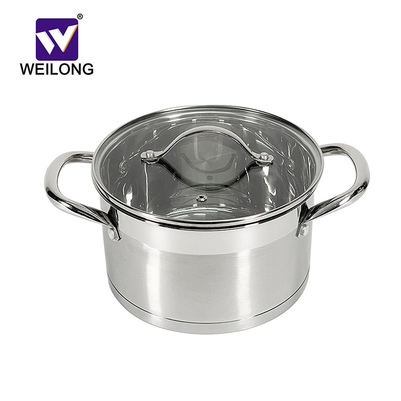 Kitchen Utensils 10pcs Stainless Steel Cookware Set Cooking Pot Set Stainless Steel Cookware