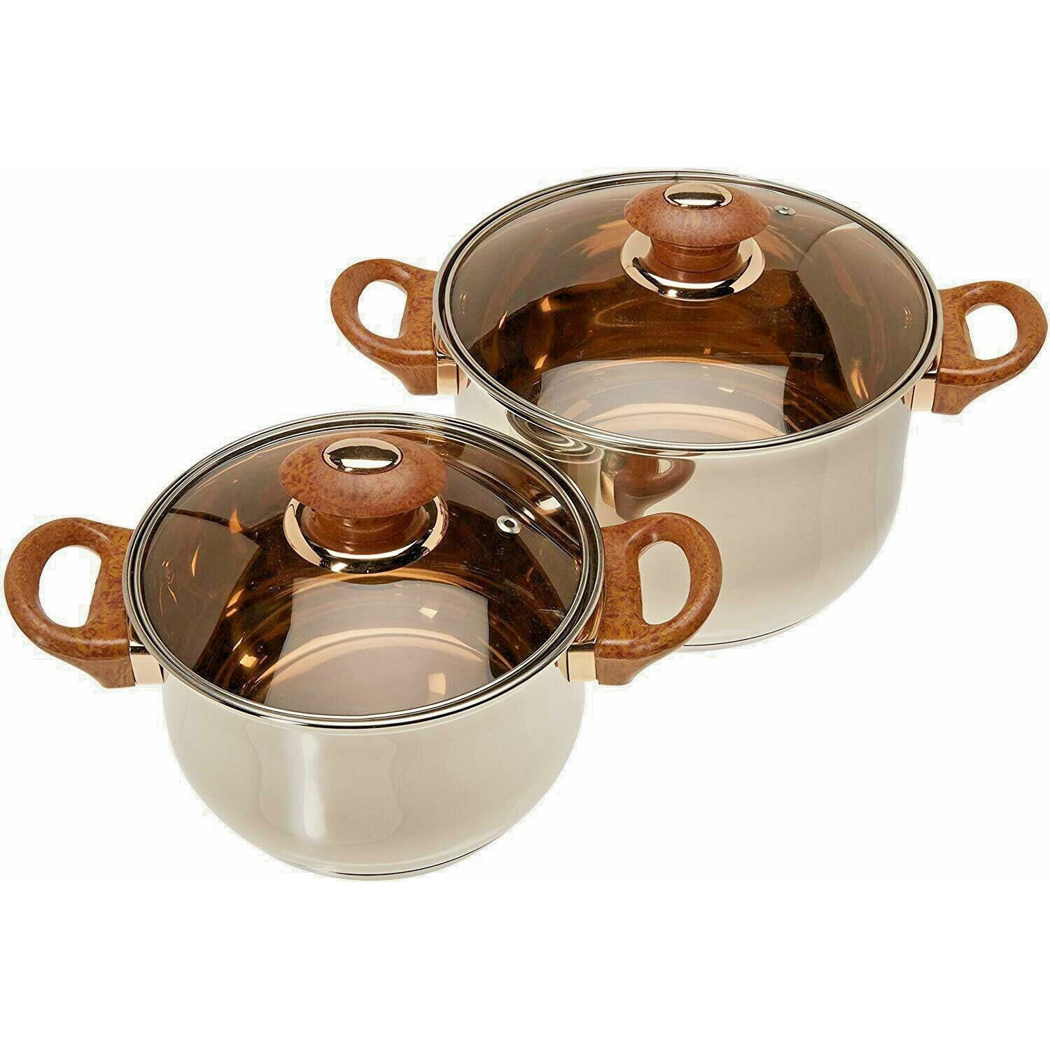 Stainless Steel 12 Pcs Cookingware Sets Casserole Kitchenware Ollas Bakelite Handle Cookware Sets Cooking Pot Set